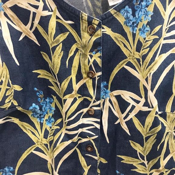 Vintage 90s Tropical Floral Two Piece Set - Picture 5 of 6